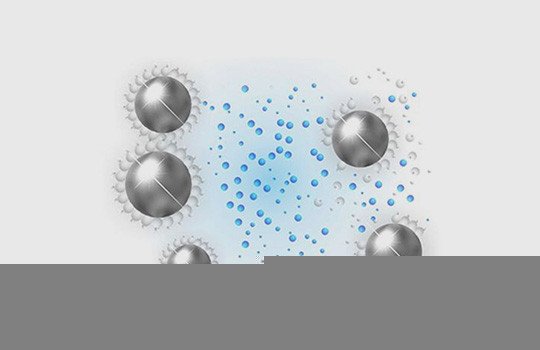 Close-up of Calmchop's antibacterial surface technology