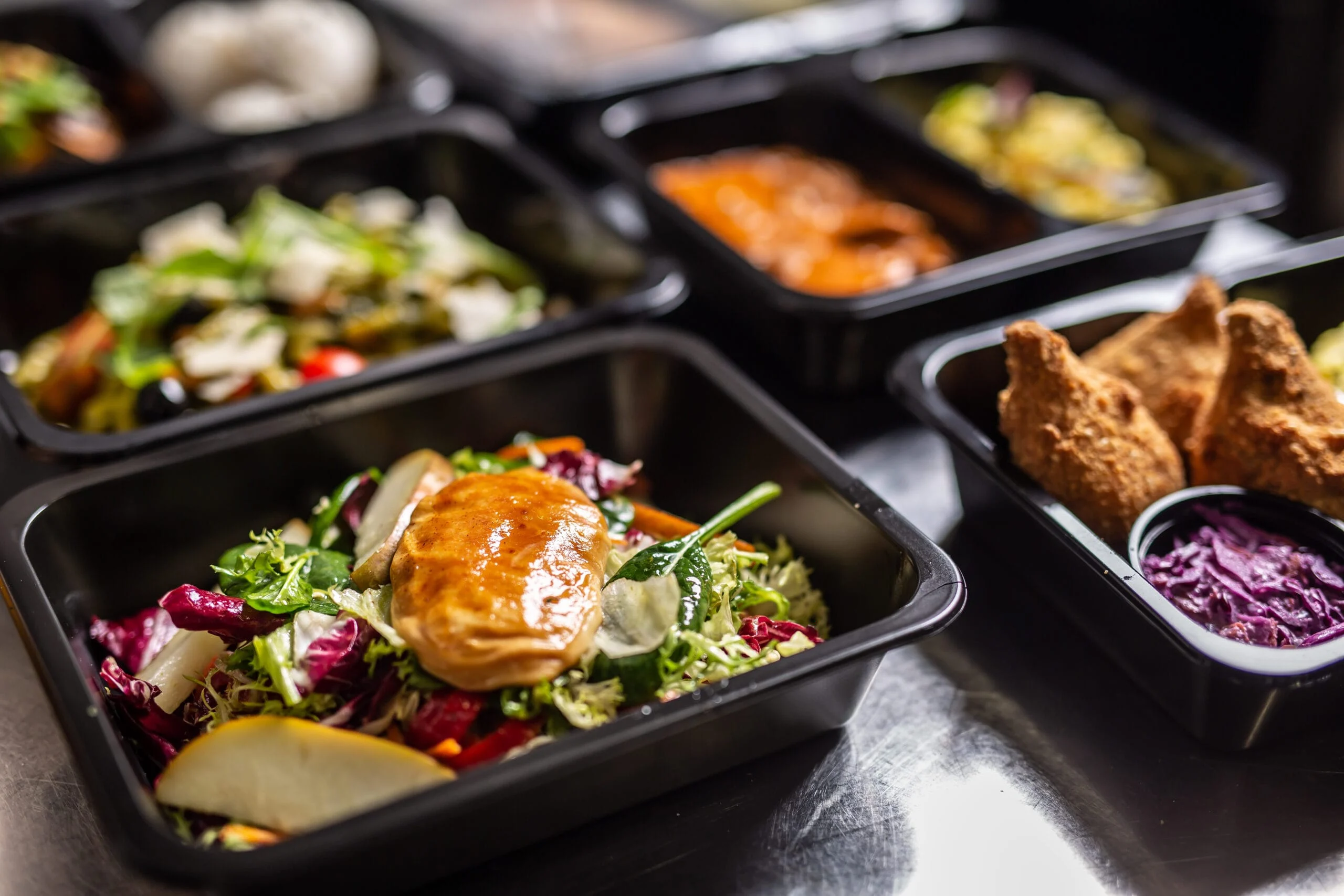 Eco-friendly plastic food container showcasing safe materials