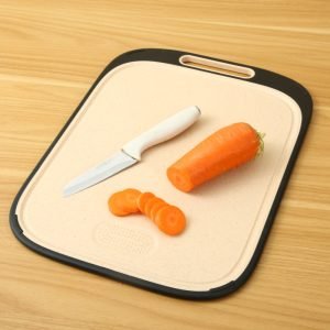 Borong Papan Pemotong Plastik Dua Muka dengan Kaki Anti-Selip dan Alur Jus 6639