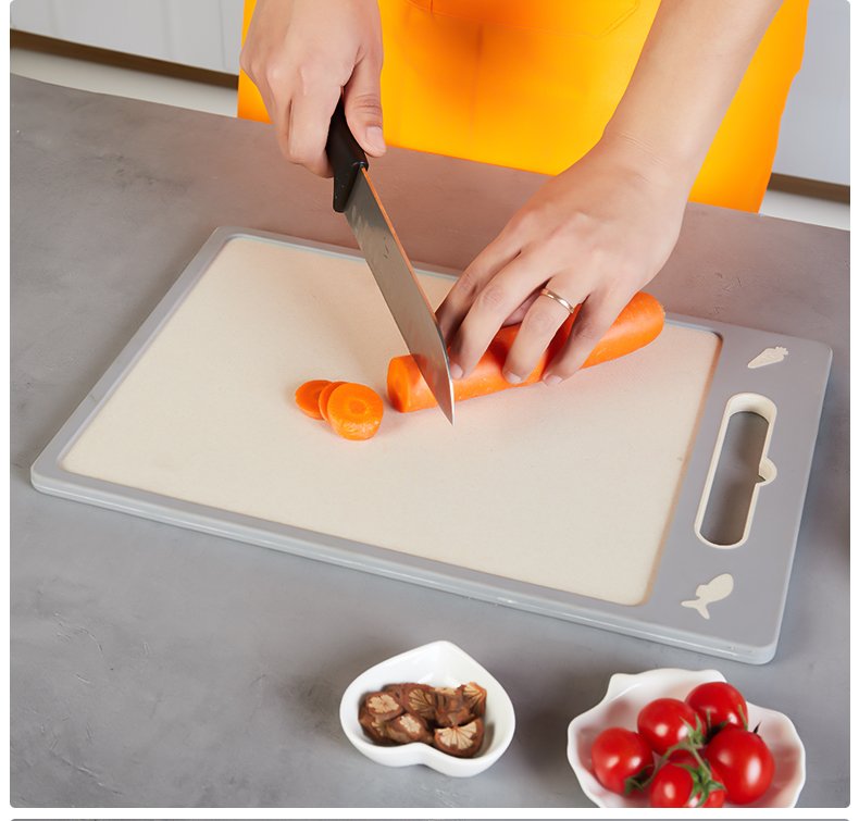 Wholesale 10x15 Double-Sided Stainless Steel Plastic Cutting Board for Meat and Veg 8108