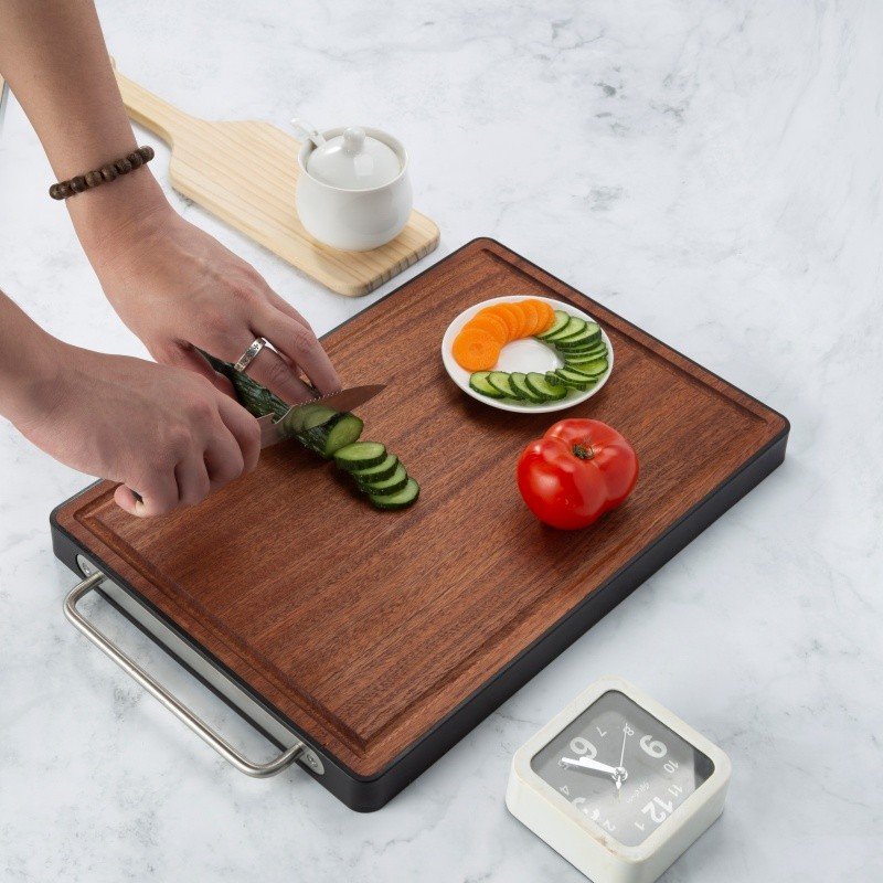 Double-Sided Stainless Steel Plastic Cutting Board