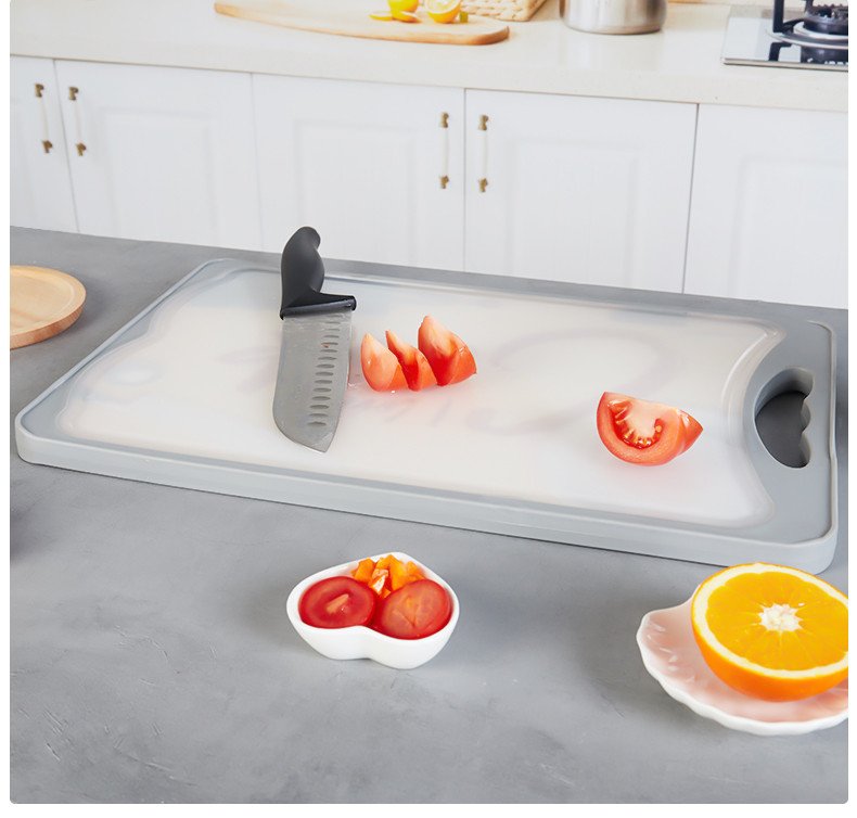 Double-Sided Stainless Steel Plastic Cutting Board
