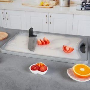 Papan Pemotong Plastik Besar Non-Slip Kustom Besi Tahan Karat 8103