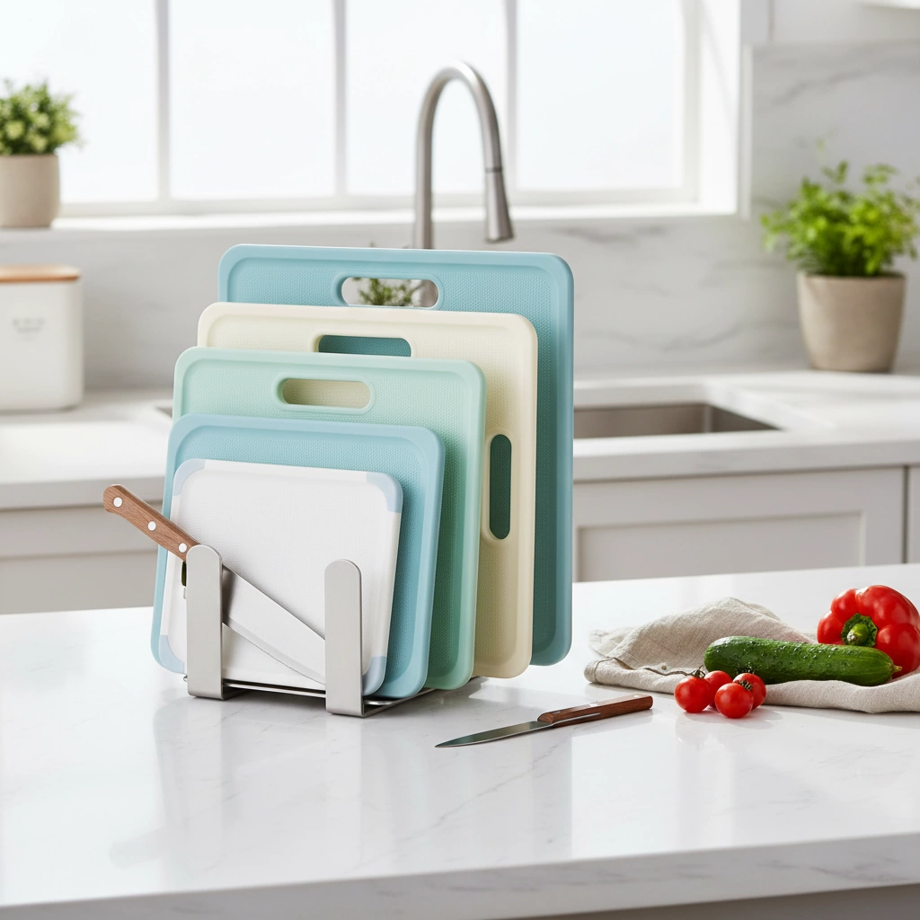 Dishwasher-Safe Plastic Cutting Board Set
