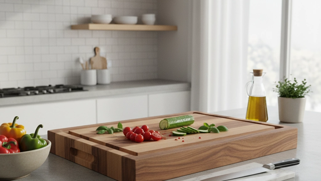 Stile di cucina con taglieri a doppia tonalità