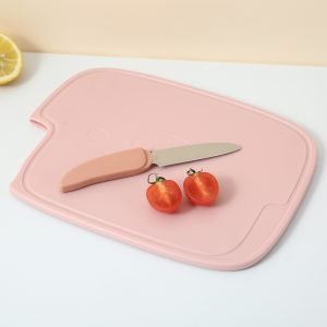 Planche à découper rose antidérapante double face modèle 6642 Calmchop -