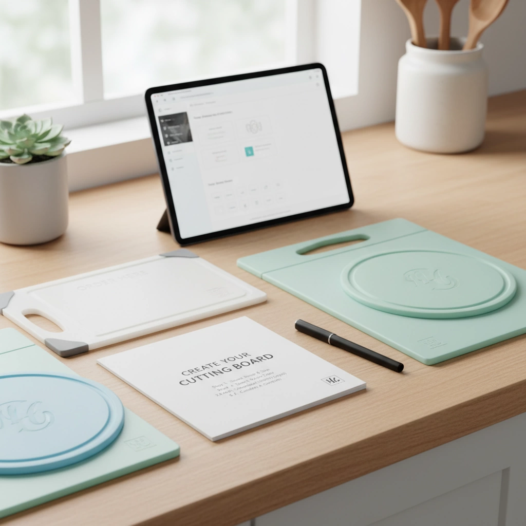 custom personalized plastic cutting board order guide